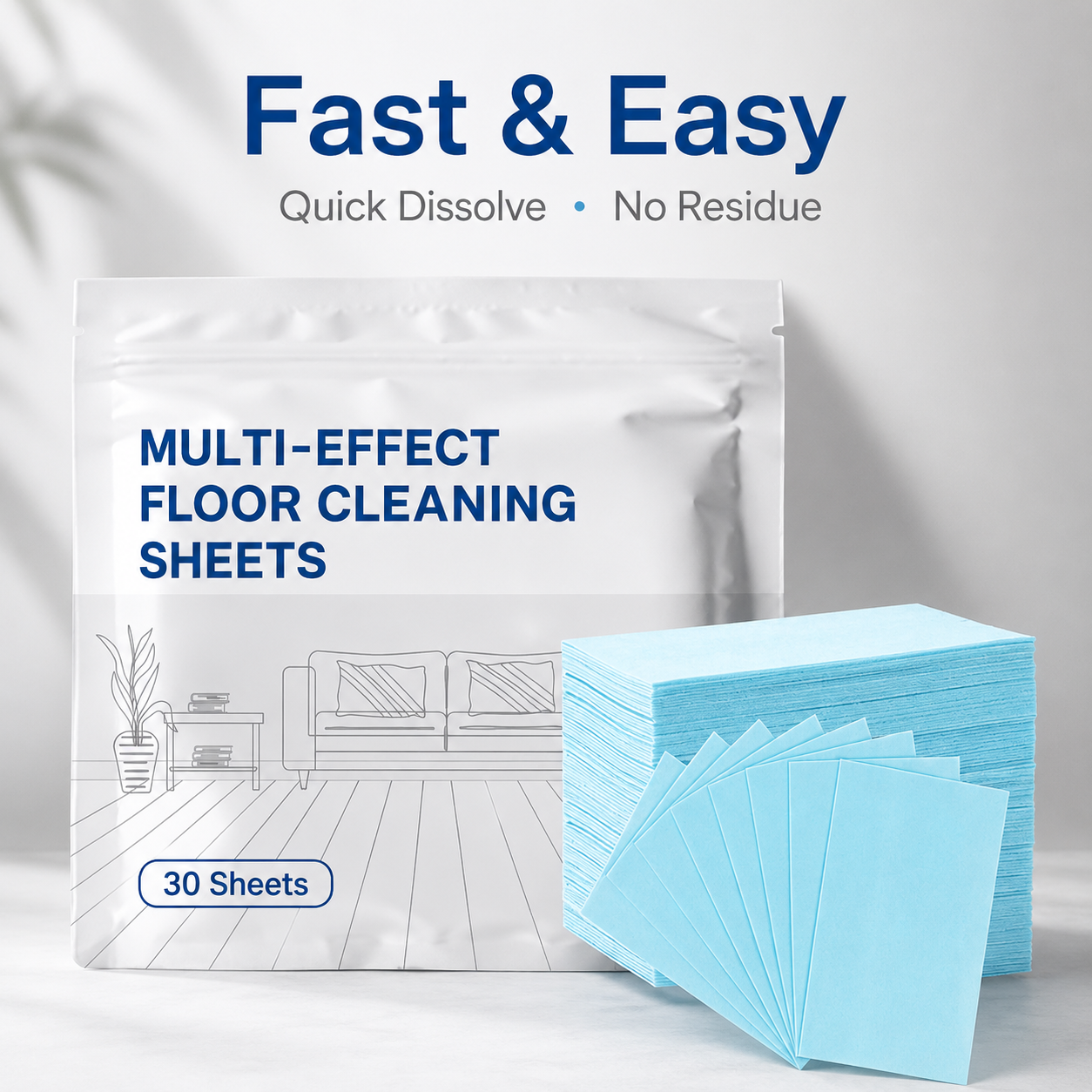 100PCS🔥2026 New Upgrade ＆ Hot Sale🔥 PieceMulti-Effect Floor Cleaning Sheets