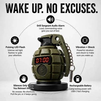 Grenade Alarm Clock