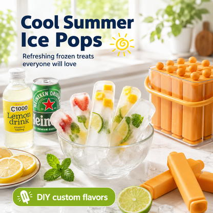 🧊SUMMER BESTSELLER 50%OFF🔥Reusable Ice Pop Molds