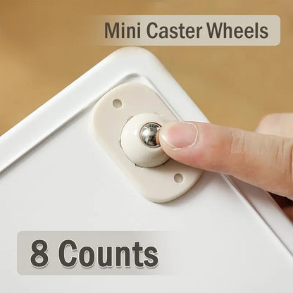 Heavy-Duty Adhesive Universal Wheels | 360° Mini Caster Wheels