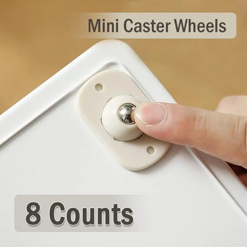 Heavy-Duty Adhesive Universal Wheels | 360° Mini Caster Wheels