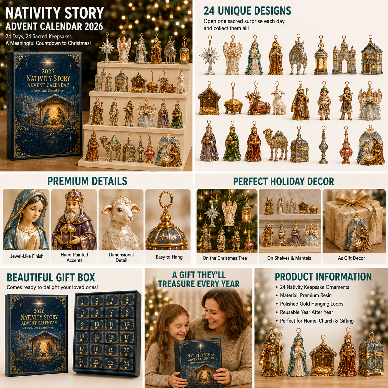 🔥Last 30pcs✨⏰ Limited anniversary edition✨50% OFF!🔥2026 Advent Calendar: The Coming of Jesus