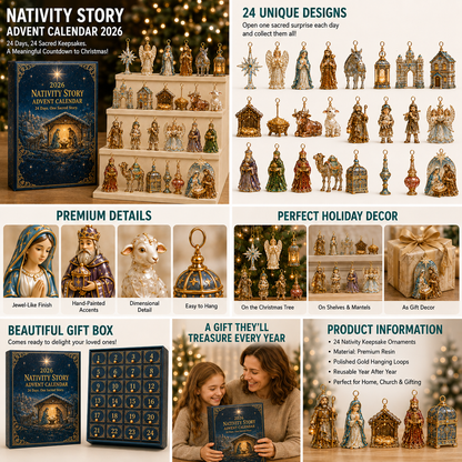 🔥Last 30pcs✨⏰ Limited anniversary edition✨50% OFF!🔥2026 Advent Calendar: The Coming of Jesus