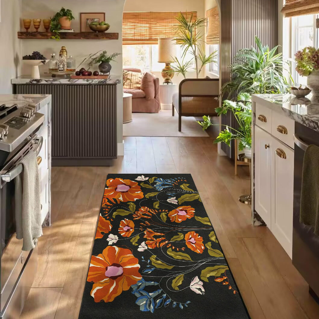 Vintage Flower Runner Rug