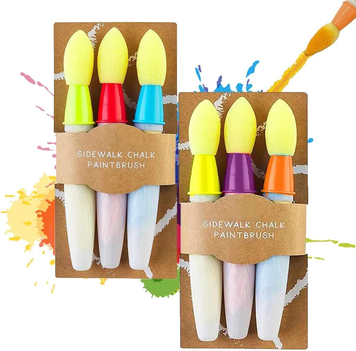 🌈 Giant Washable Sidewalk Chalk Paint Set – Just Add Water! 💦 Non-Toxic, Safe & Easy to Clean Outdoor Toy for Kids 🖍️