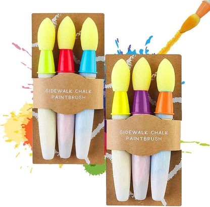🌈 Giant Washable Sidewalk Chalk Paint Set – Just Add Water! 💦 Non-Toxic, Safe & Easy to Clean Outdoor Toy for Kids 🖍️