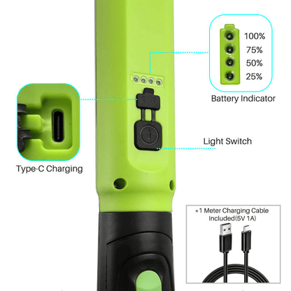 🔥🌟🔦Multifunctional magnetic rechargeable work light💡 Ideal for Mechanic, Car Repair & Garage Use