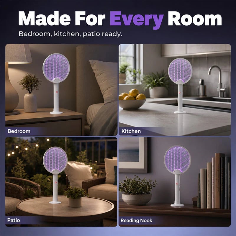 2-in-1 Rechargeable Electric Fly Swatter