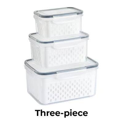 4-in-1 Functionality Food Storage Containers Stackable, Space-Saving Design