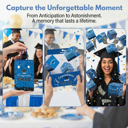 🔥2026 Graduation Surprise Pop-Up Gift Box - Creative Folding Bounce Envelope Box