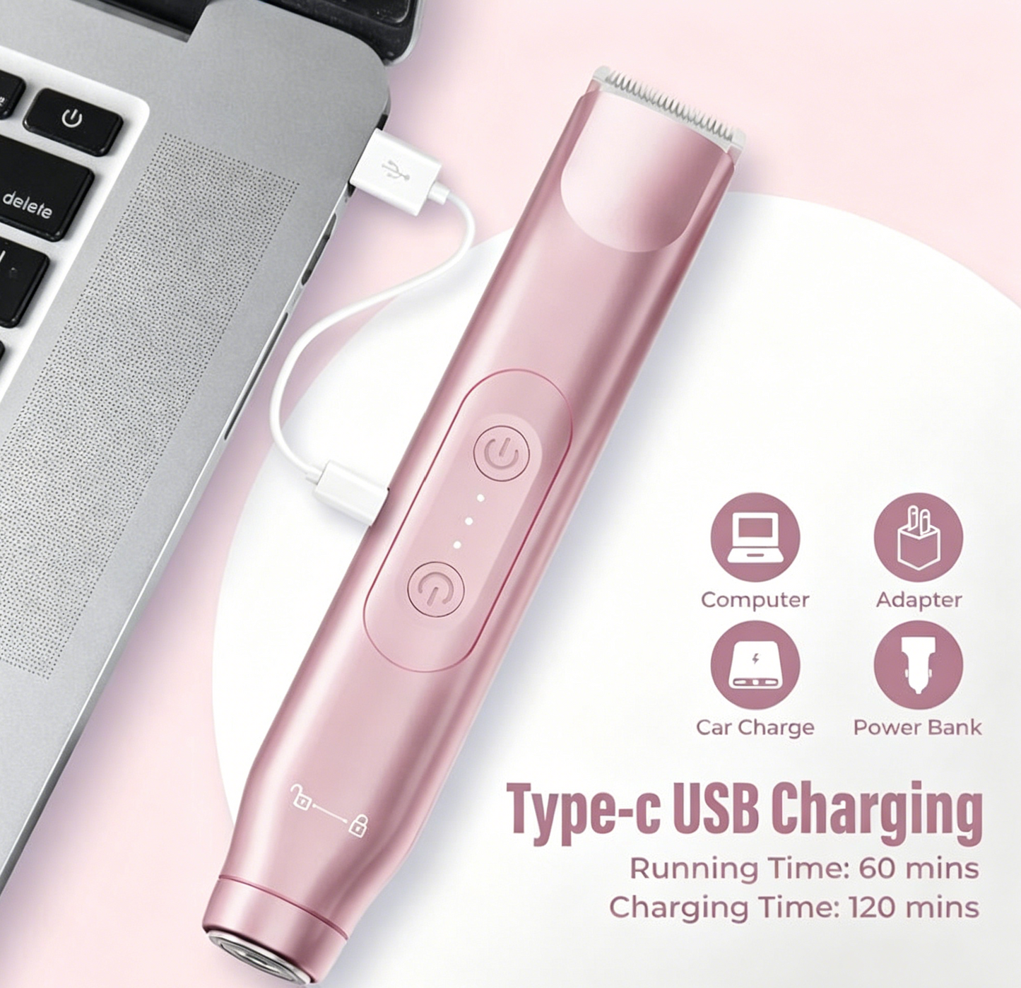 🩱Bikini Trimmer for Women, Electric Shaver and Razor Rechargeable 2-in-1 Body and Facial Epilator