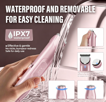 🩱Bikini Trimmer for Women, Electric Shaver and Razor Rechargeable 2-in-1 Body and Facial Epilator