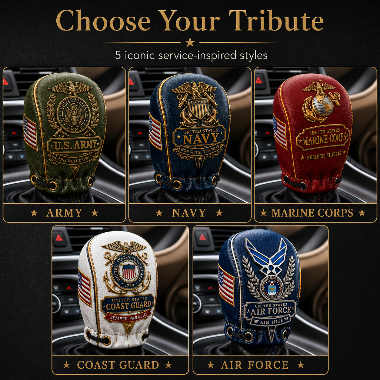 🇺🇸 Last Day Promo: 49% OFF 🎖️Military Tribute Gear Shift Cover Collection