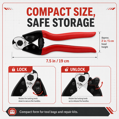 Heavy-Duty 3/16" Wire Rope & Cable Cutter