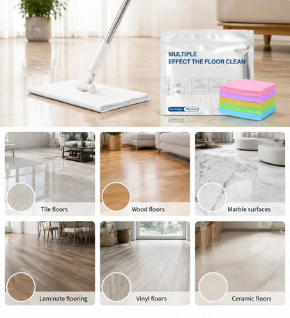 🫧Powerful Dissolvable Floor Cleaner Sheets – No Mess, Just Shine✨