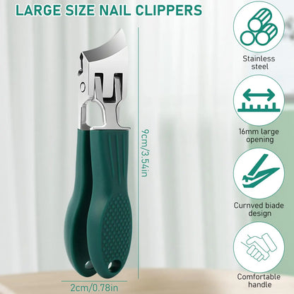 ✨ 3PCS Slanted Nail Clipper Set – Clean & Effortless Cutting