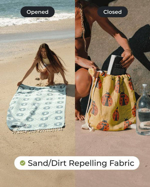 ⏰LAST DAY 49% OFF - 🏖️2-in-1 Convertible Towel & Backpack with Inner Zip Pocket & Sand-Repelling Fabric