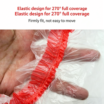 Disposable Drawstring Furniture Dust Cover | Large Waterproof Moistureproof Plastic Protector for Bed, Sofa, Renovation & Moving House