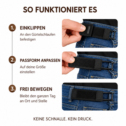 2Pcs - No Buckle Elastic Stretch Belt for Men & Women