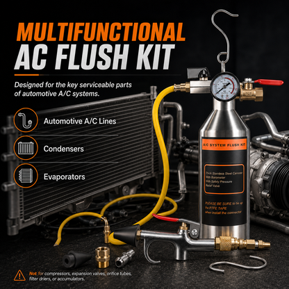 🔧 Automotive AC System Flush Kit – Clean & Restore Your Car's Cooling Performance