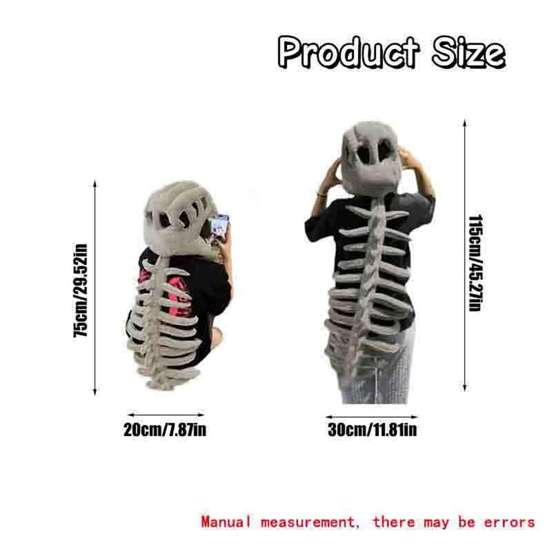 Why You'll Love Becoming a Fossil-Gothic Dinosaur Skeleton Wearable Pillow | Head Cushion for Home & Party