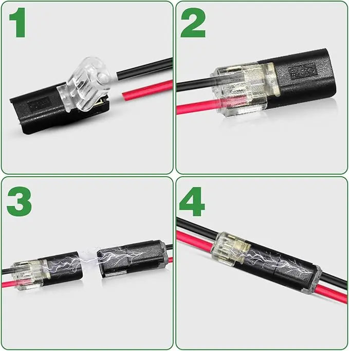 🔗 Double-Wire Plug-in Connector Led Light Strip Connectors 2 Pin