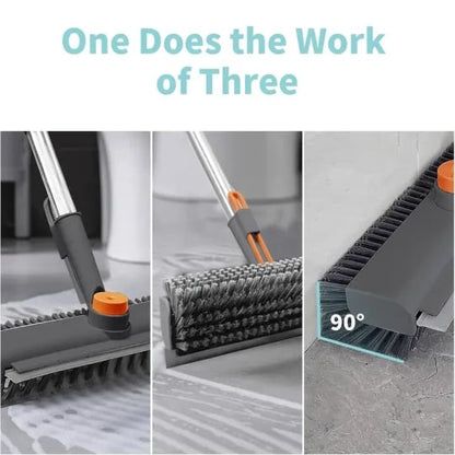 3 in 1 Floor Scrub Brush with Long Handle Cleaning Brush