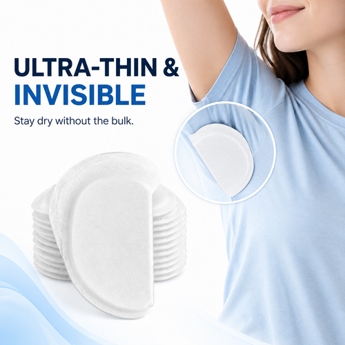 Invisible Disposable Underarm Sweat Pads – Breathable Underarm Sweat Absorbers suitable for daily use, fitness, travel, and as a Ramadan gift; an effective antiperspirant and deodorant solution.