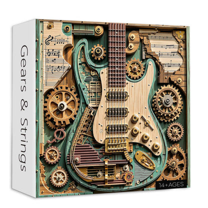 🎸🧩Gears & Strings Jigsaw Puzzle 1000 Piece
