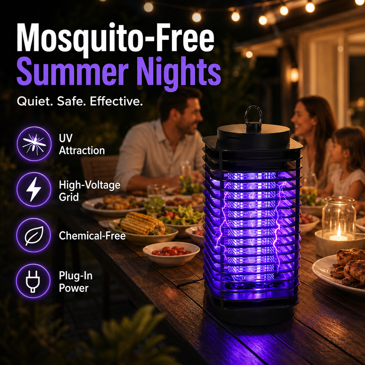 🦟 50% OFF! UV Mosquito Killer Lamp – quiet, USB, chemical-free. 50K+ sold! 🔇🌙
