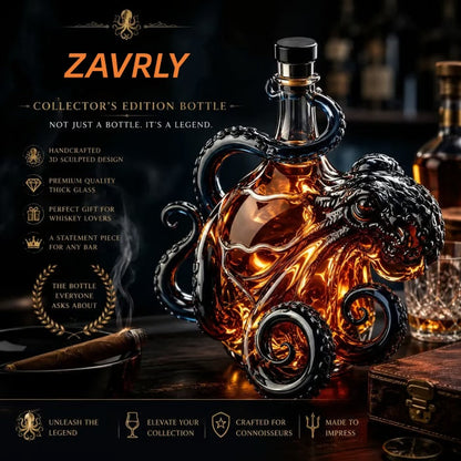 🎁 Father’s Day 49% OFF –  3D Octopus Bottle 🐙🥃