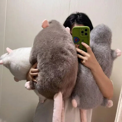 Exquisite plush mouse, extra-large mouse doll, perfect as a birthday gift for adults and children.