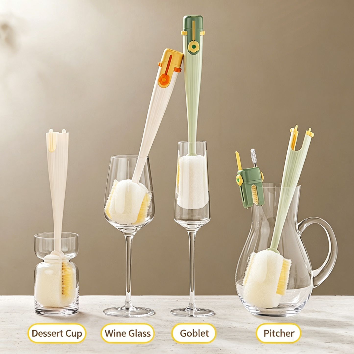 5-in-1 Bottle & Straw Cleaning Brush – Multifunctional Tool for Bottles, Cups, Straws