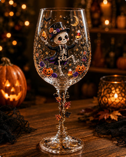 🔥🎁Halloween 3D Wine Glass Collection Gift Box Set✨