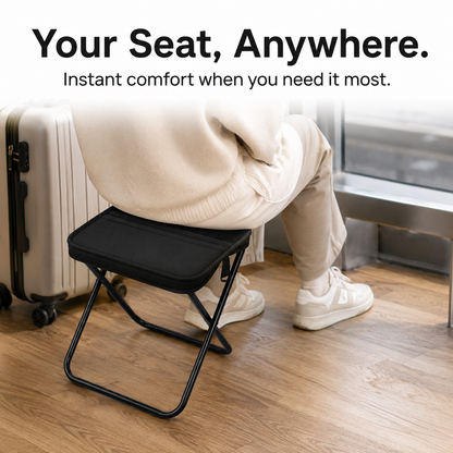 50% OFF Flash Sale: Ultra-Lightweight Portable Folding Stool – Never Stand in Line Again! 🪑