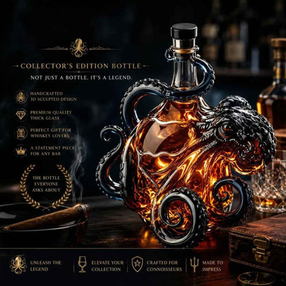3D Octopus Bottle 🐙🥃