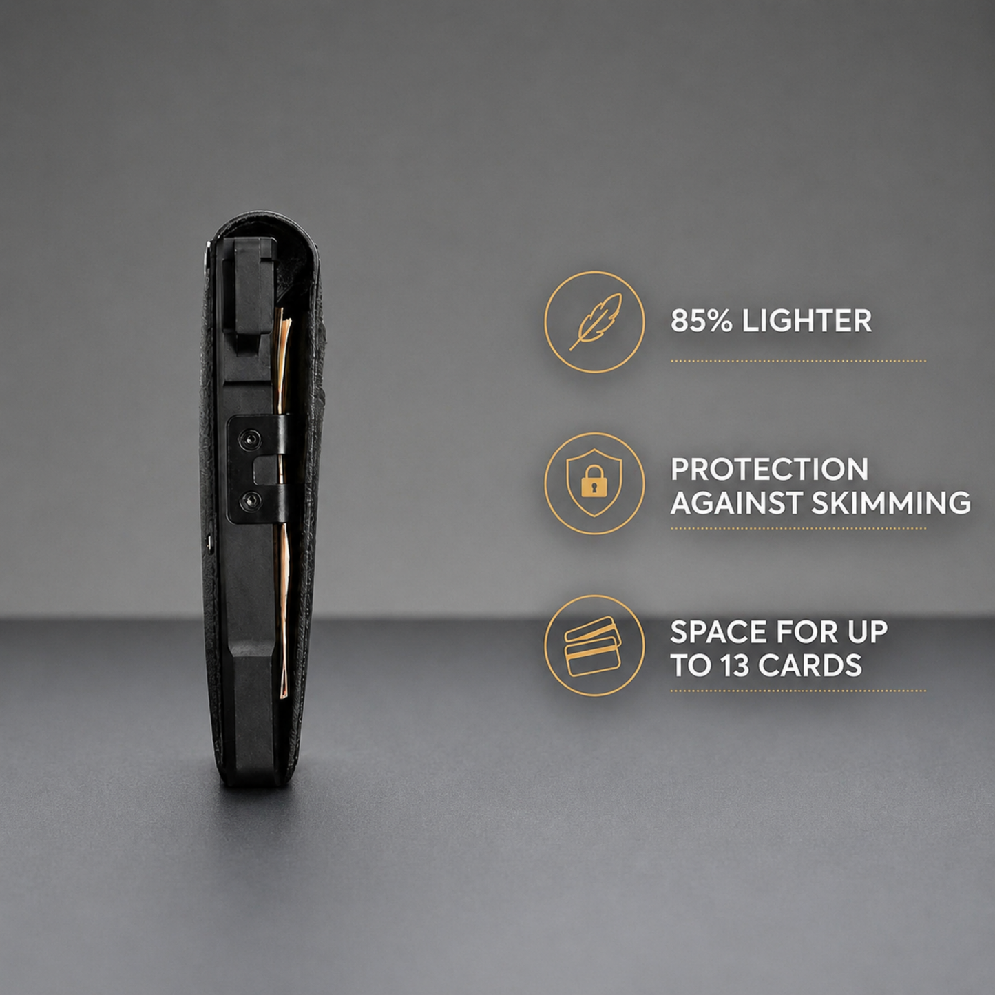 RFID Blocking Pop-Up Aluminum Wallet | Slim Tactical Card Holder