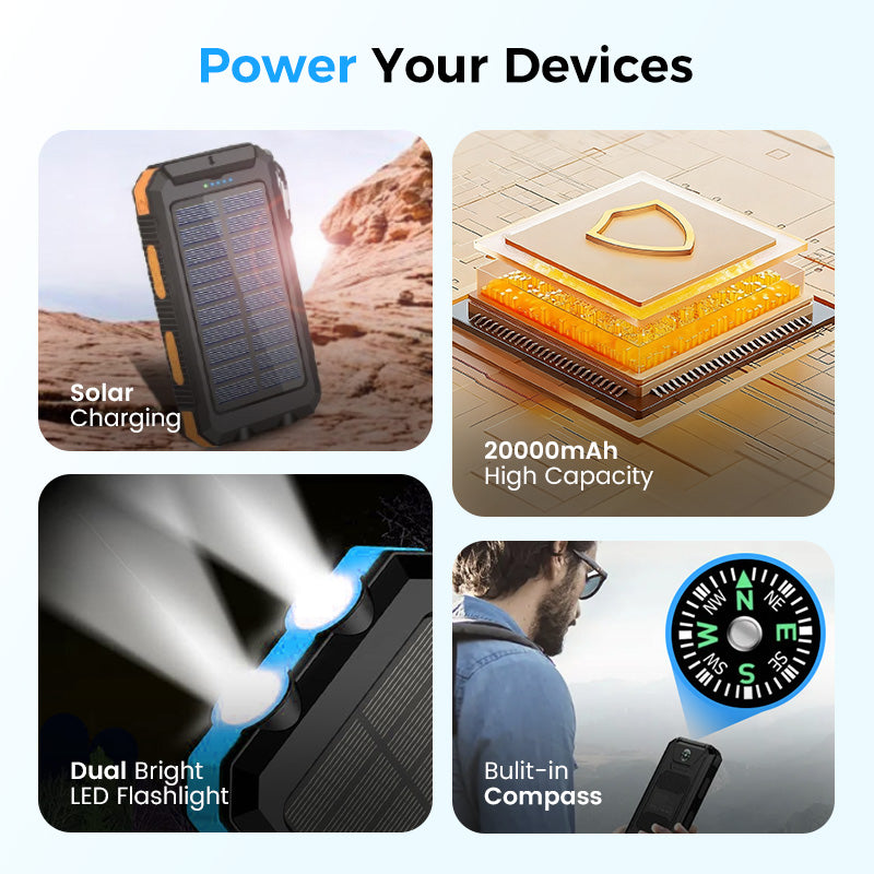 🔥LAST DAY 49% OFF🔥Solar Power Bank-Outdoor emergency essentials