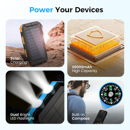 🔥LAST DAY 49% OFF🔥Solar Power Bank-Outdoor emergency essentials