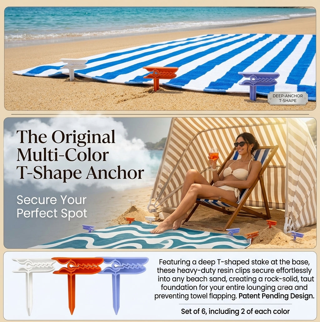 🏖️Beach Towel Anchor Clip