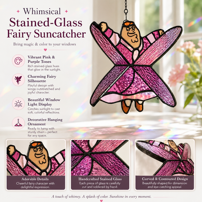 ❤️100% Handmade ✨Stained Glass Suncatcher Decor | Fun Hanging Window Ornament Gift
