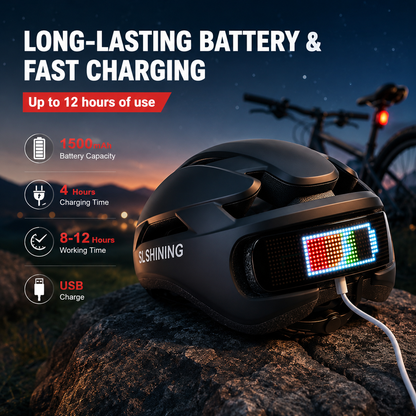 🚴SLSHINING Smart LED Cycling Helmet