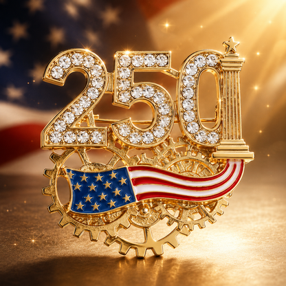 🗽 Buy 1, Get 1 Free 🔥 250th Anniversary Brooch of the Founding of the United States