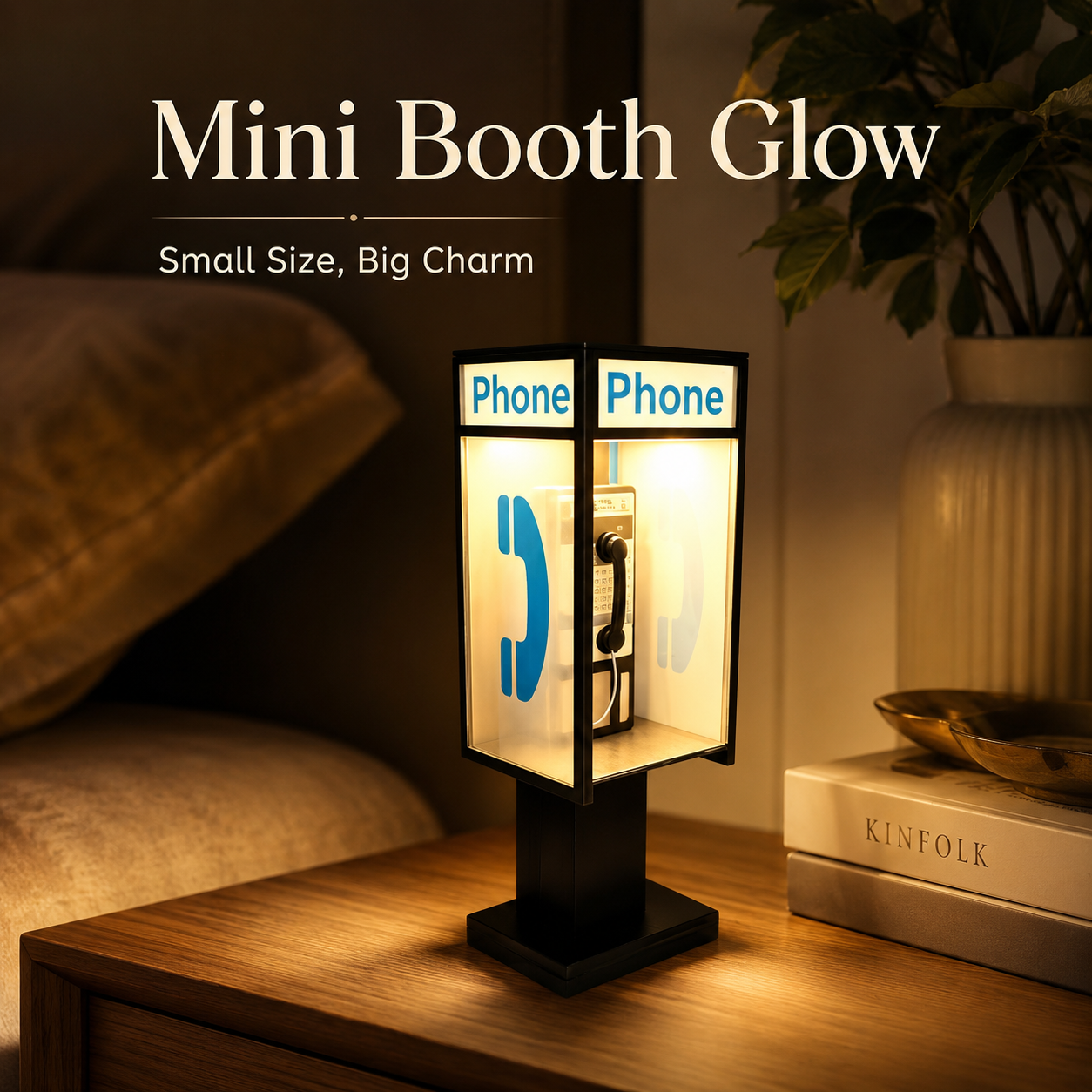 🔥Last Day 49% OFF - ☎️Retro Vintage Tall PhoneBooth Lamp