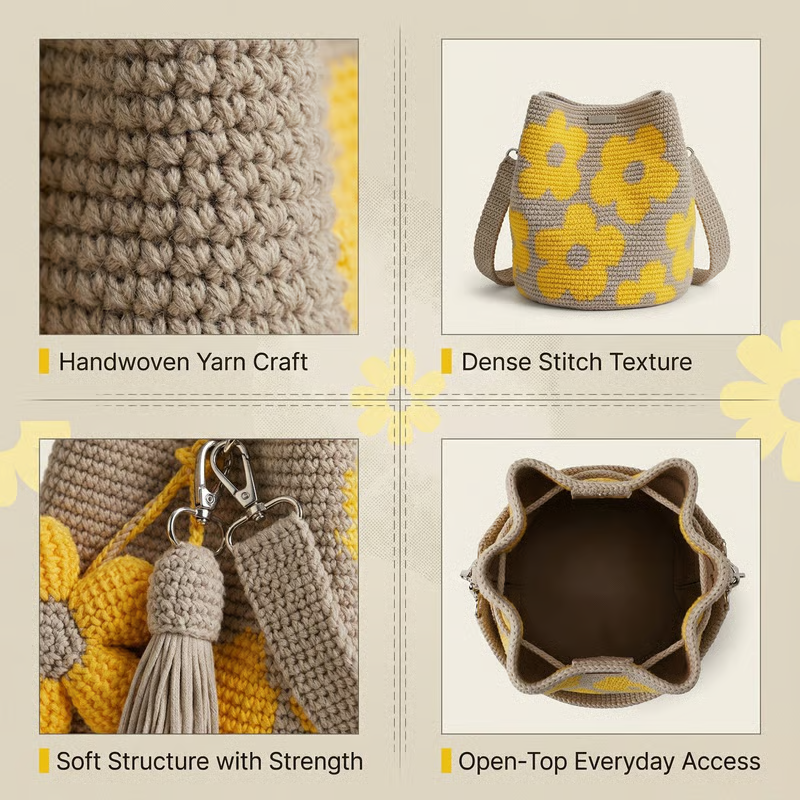 Crochet Flower Bag🌼