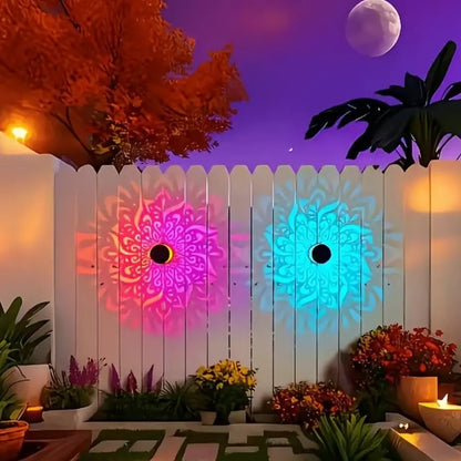 ☀️No Electricity Bills🌙Solar Mandala Projector Lights —Turn Your Backyard Into A Magical Light Show✨