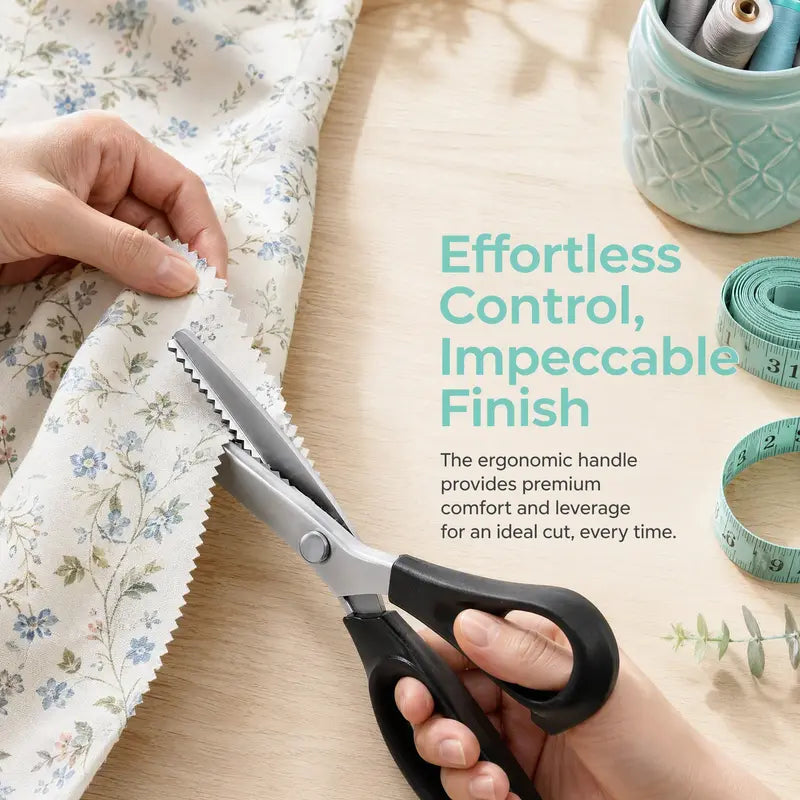 ✂️Stainless Steel Zig Zag Scissors with Serrated Teeth - Perfect for DIY Crafts