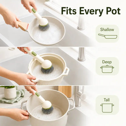 50% OFF Sale: Stop Scrubbing Dead Zones! The 360° Rotating Smart Brush That Cleans Every Corner 🍳✨