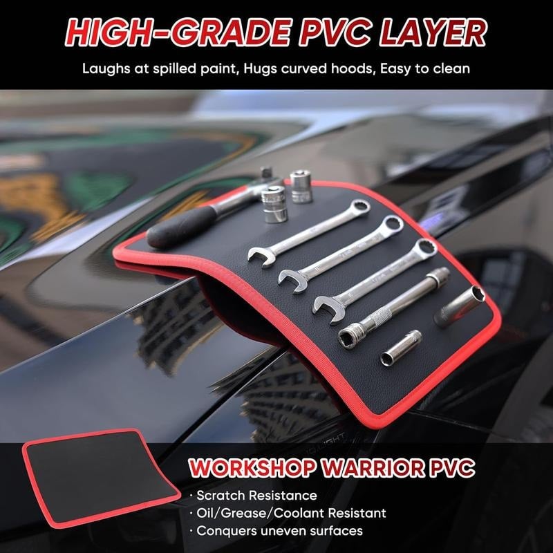 【❤️FathersDayGift】3PC Flexible Magnetic Tool Mat & Tray Holder - Magnetic Tool Tray