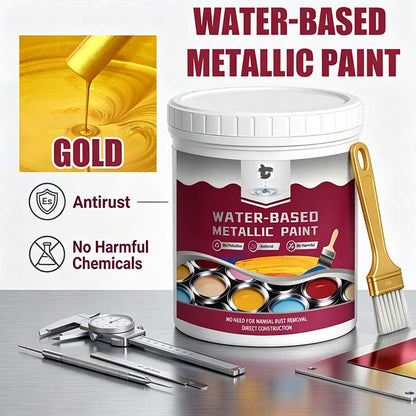 🔥Hot Sale 49% OFF🔥 Rust Converter & Metallic Paint – Stops Rust, Ready to Paint🛡️